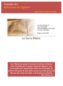 9 - Battesimo del Signore - 12 gennaio 2014