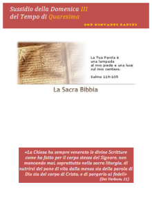 19 - III Quaresima - 23 marzo 2014