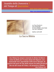 21 - V Quaresima - 6 aprile 2014