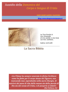 34 - Corpo e Sangue di Cristo - 22 giugno 2014