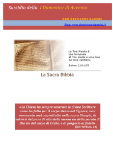 1 - I Avvento - 30 novembre 2014
