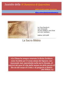 18 -  IV Domenica di Quaresima- 15 marzo 2015