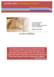 21 -  IV Domenica di Pasqua- 25 aprile 2015