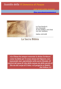 23 -  VI Domenica di Pasqua- 10 maggio 2015
