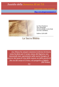 37 -  XX Domenica T.O. - 16 agosto 2015