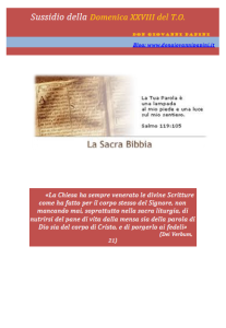 45 -  XXVIII Domenica T.O. - 11 ottobre 2015