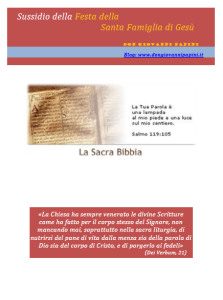 5 -  Santa Famiglia di Gesù - 29 Dicembre 2014