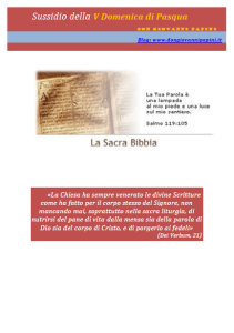 22 - V Domenica di Pasqua (anno C) - 24 aprile 2016