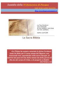 23 - VI Domenica di Pasqua (anno C) - 1 maggio 2016